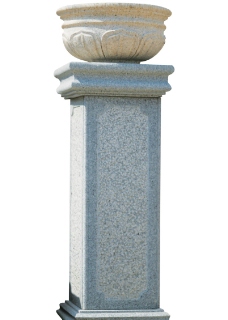 柱盆柱式花盆图片