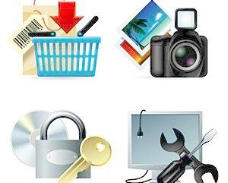 购物、相片、登录、维修等矢量图标素材图片