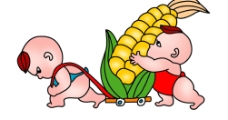 卡通玉米小人图片