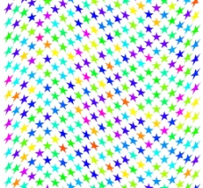 星状排列弧形状的五角星图片