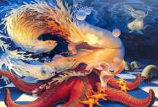 精美奇妙的动物画：海底世界图片