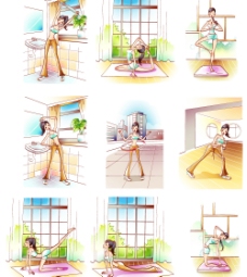 健身瑜珈图片