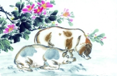 十二生肖猪水墨画图片