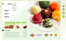 韩国美食文化网站模版图片