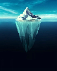 冰山分层图图片